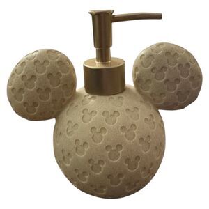 Disney Beige Mickey Mouse Soap Dispenser